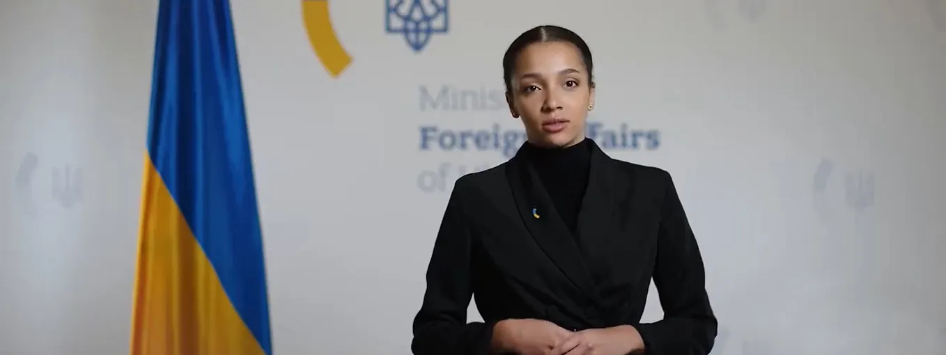 Victoriya Shi, official AI spokesperson of the Ukraine Ministry of Foreign Affairs