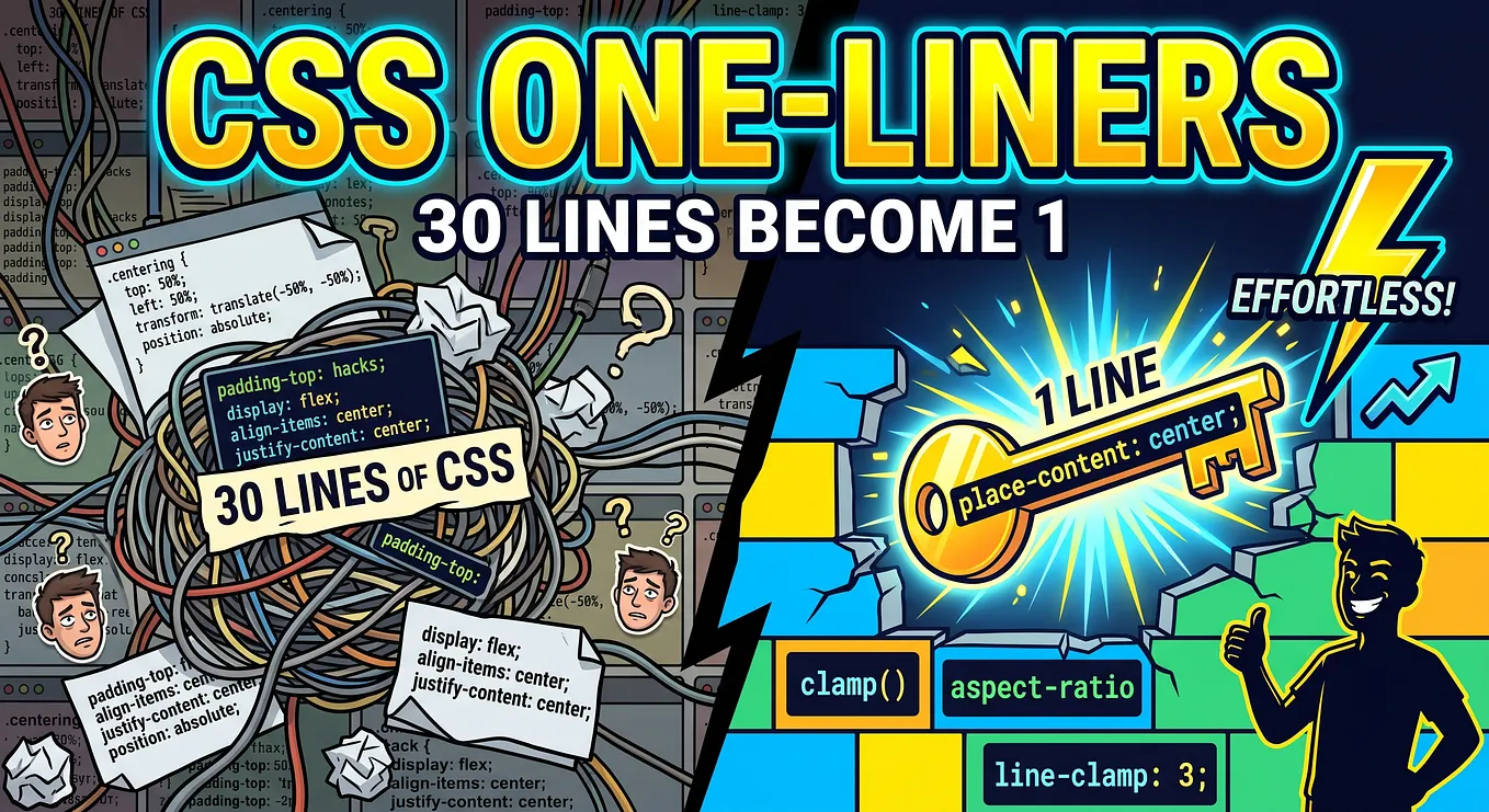 12 CSS One-Liners That Solve Problems You’ve Been Writing 30 Lines For