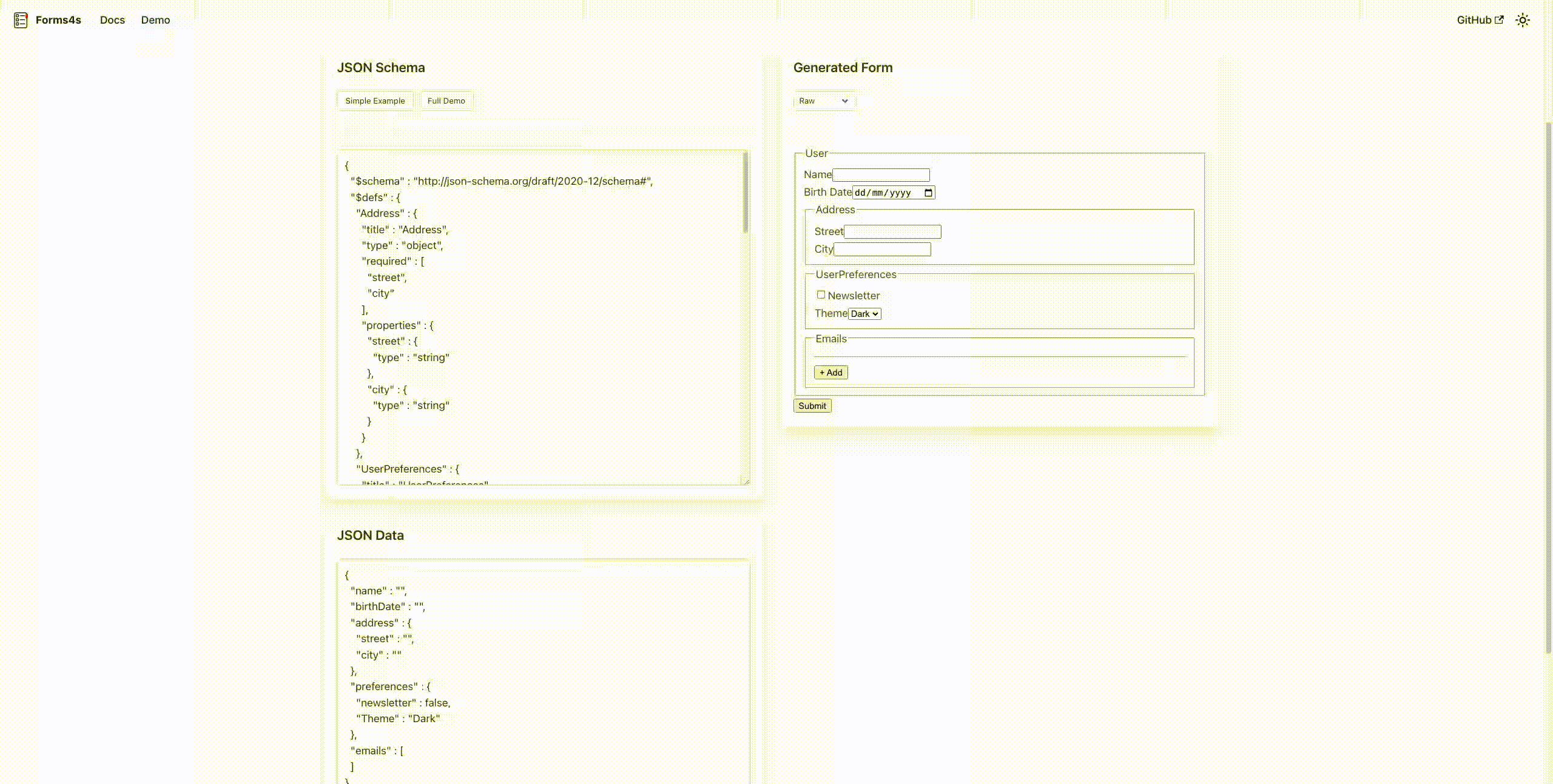 Forms4s: Rapid (Internal) UI Development