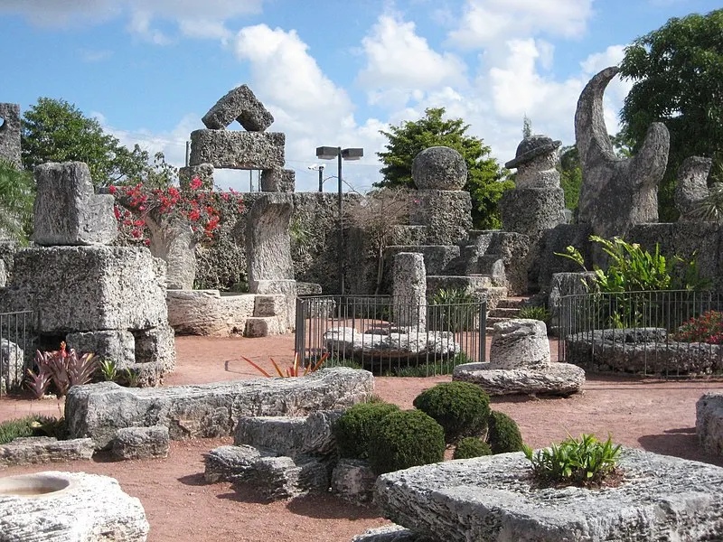 A large arrangement of stone structures built by one man, by hand