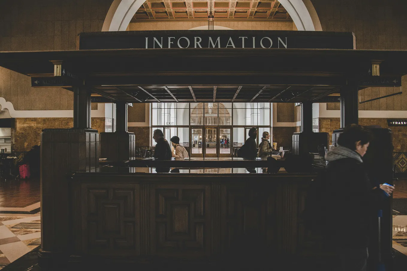 An information and customer service desk