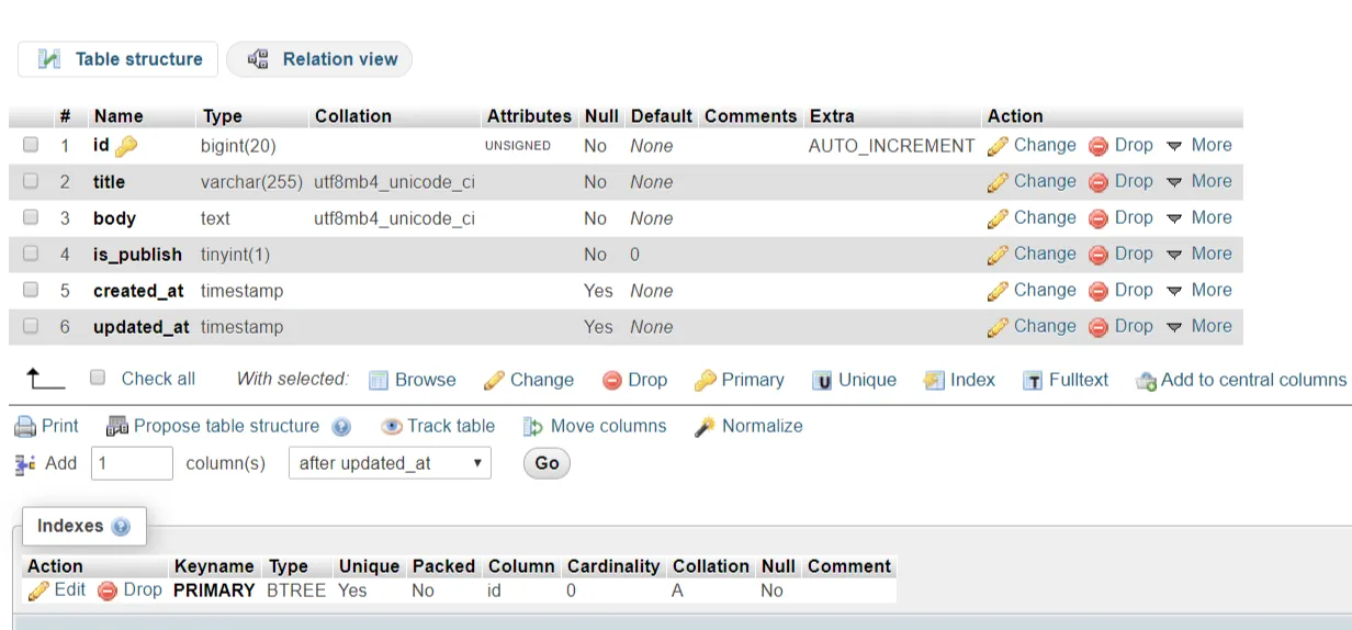 How to Create Table using Migration in Laravel?