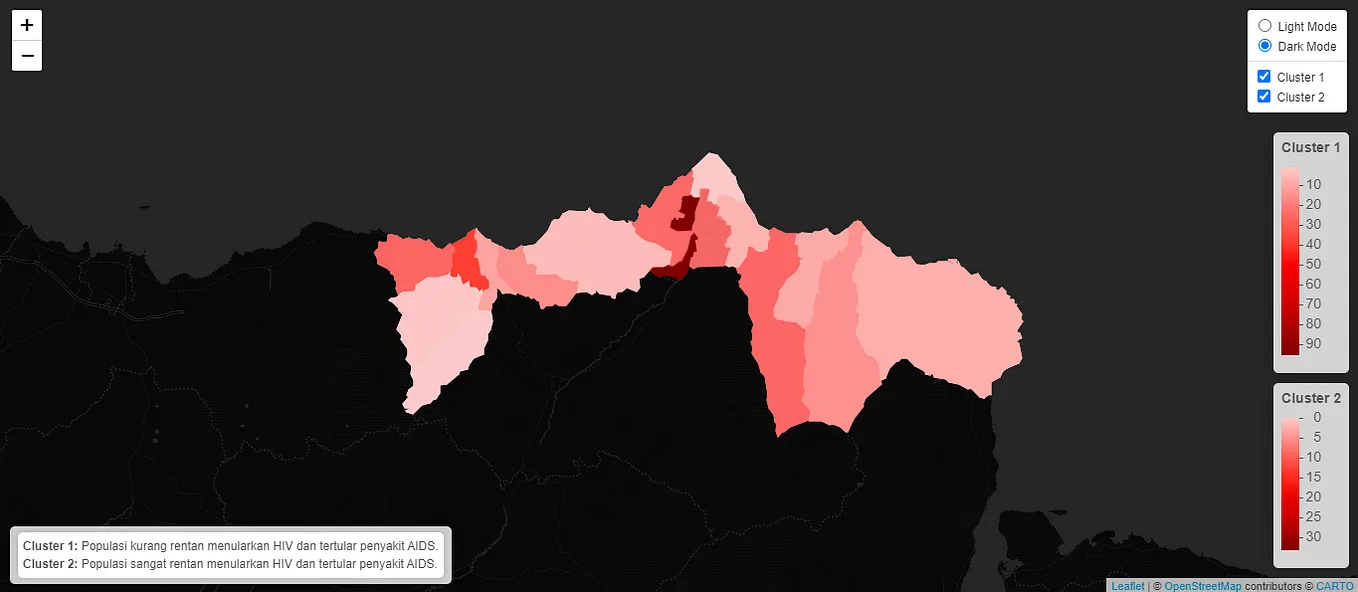 Clustering and Risk Analysis of HIV Patients in Situbondo Using DBSCAN and Choropleth Map…