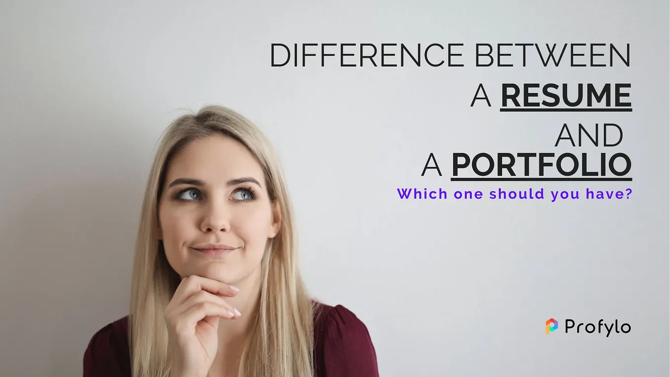 Difference Between A Resume And A Portfolio
