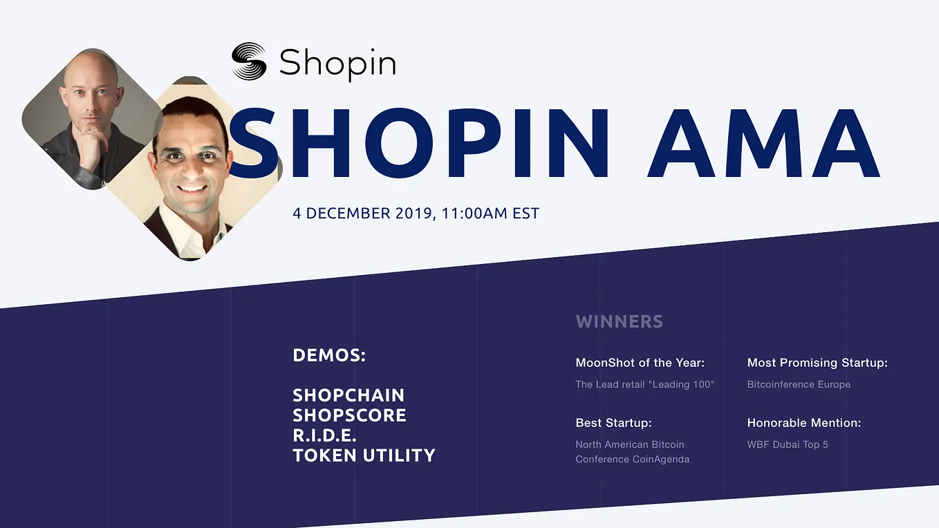 Shopin Continues to Make Blockchain History: Sweeps Awards, Increases  Backers List, and Extends… | by Shopin | Medium