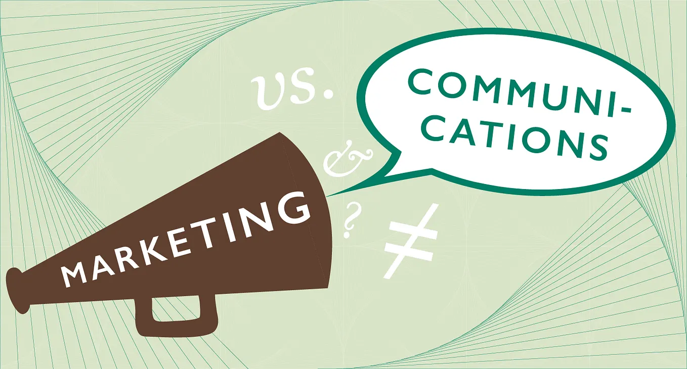Marketing vs. Communications [infographic]
