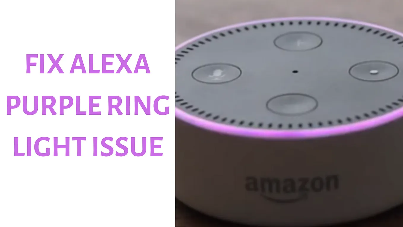 How do I fix Purple Ring on Alexa | Alexa Purple Light Issue