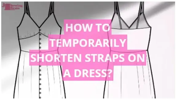 how to shorten dress straps with safety pin NO SEW fix for something too BIG ! Easy Safety Pin Fix!