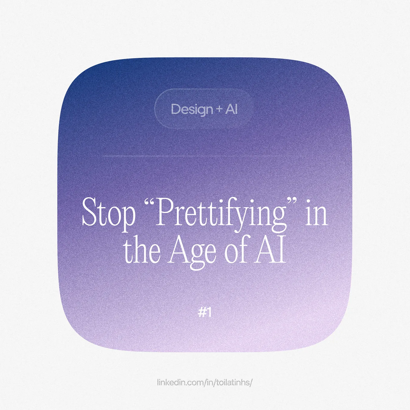 Harsh Truths in AI UX #1: 🚫 Stop “Prettifying” in the Age of AI