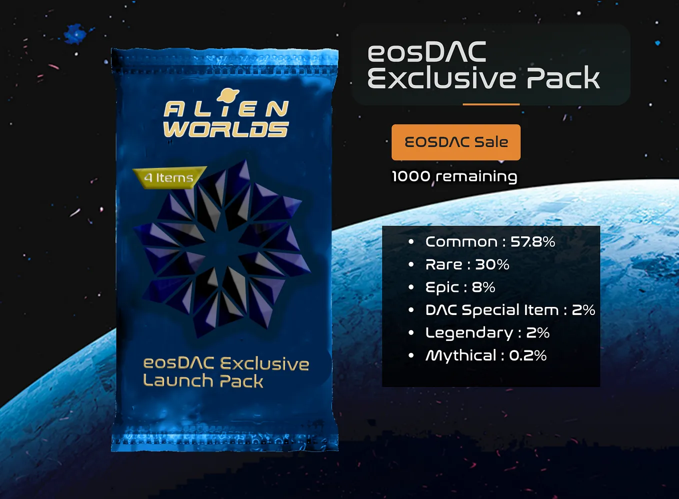 The eosDAC Exclusive Launch Pack Sale