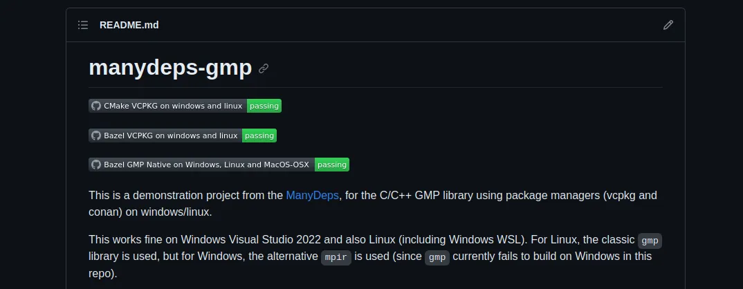 Building Cross-platform C++ GMP library with VCPKG, CMake and Bazel: Lessons Learned