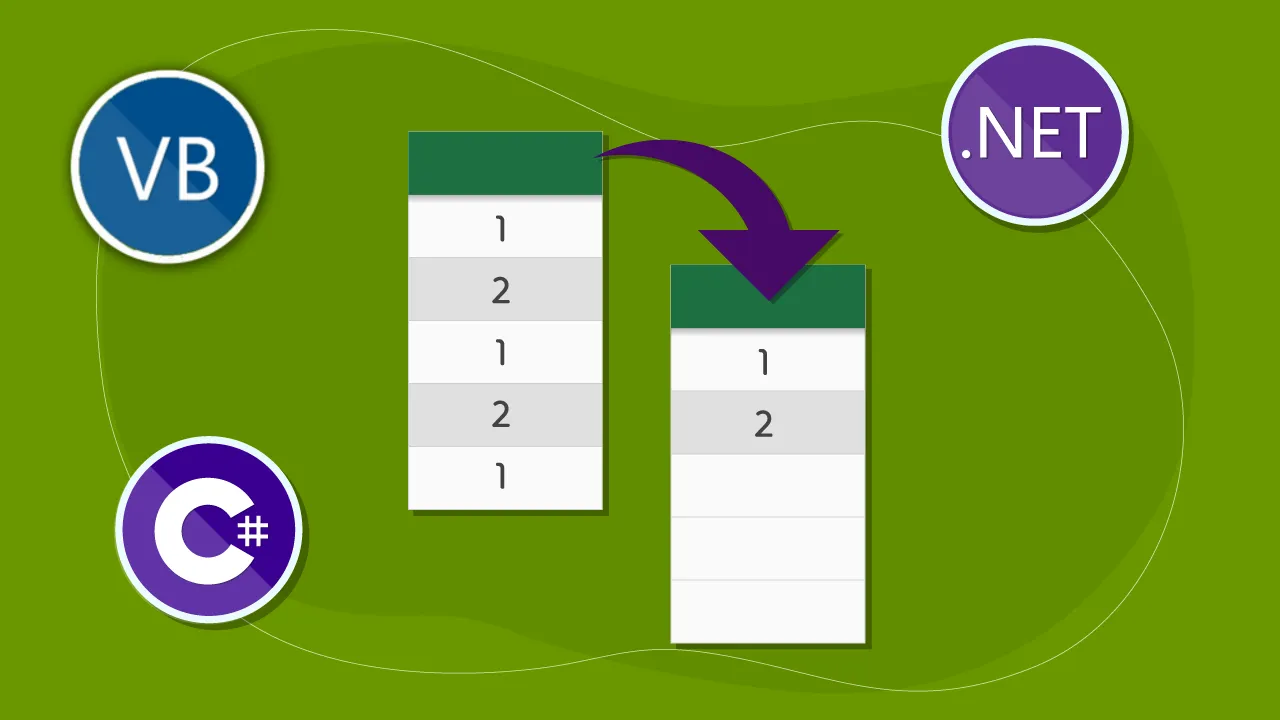How to Remove Duplicates from Excel XLSX Using C# .NET and VB.NET