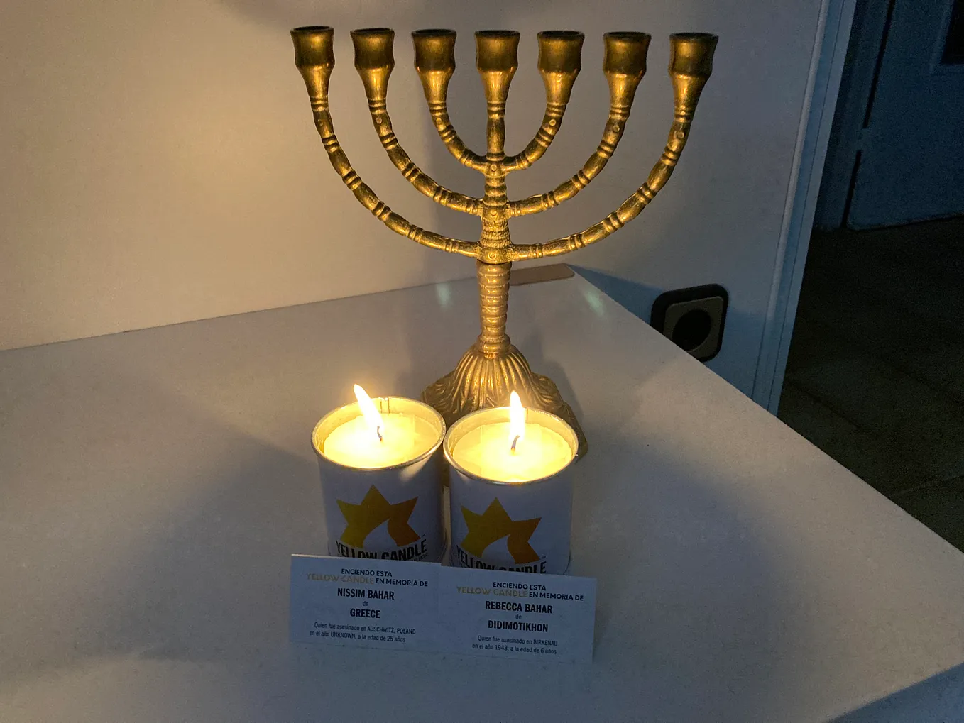 The stolen Menorah