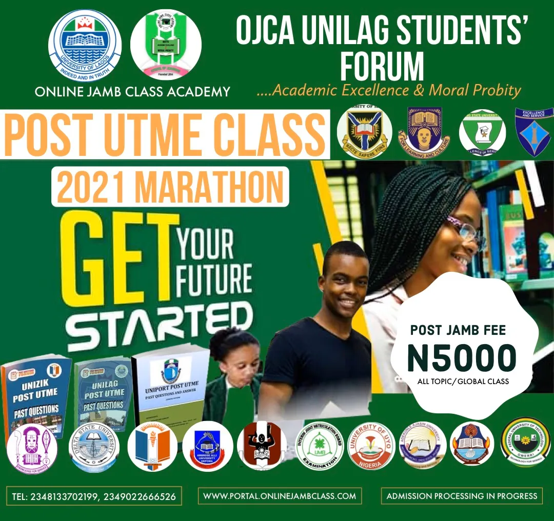 ©️OJCA 2021 UNILAG POST UTME:
