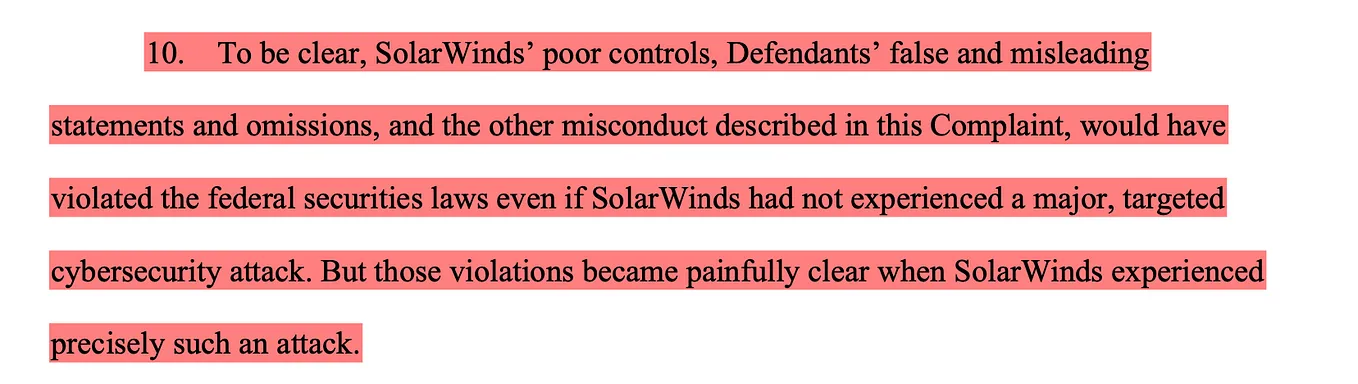 Lessons from the SEC’s Lawsuit against SolarWinds and Tim Brown