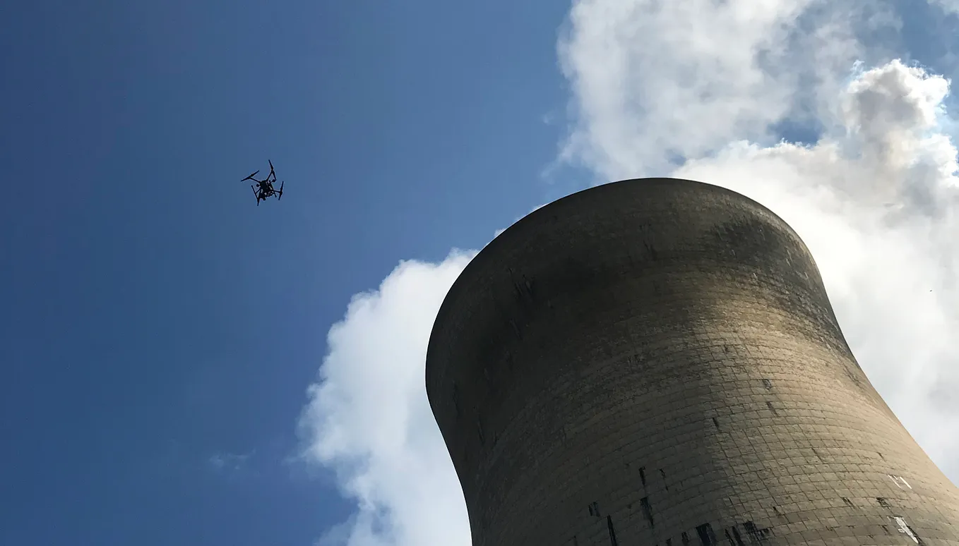 Sterblue performs fully automated hyperbolic cooling tower inspections in the US