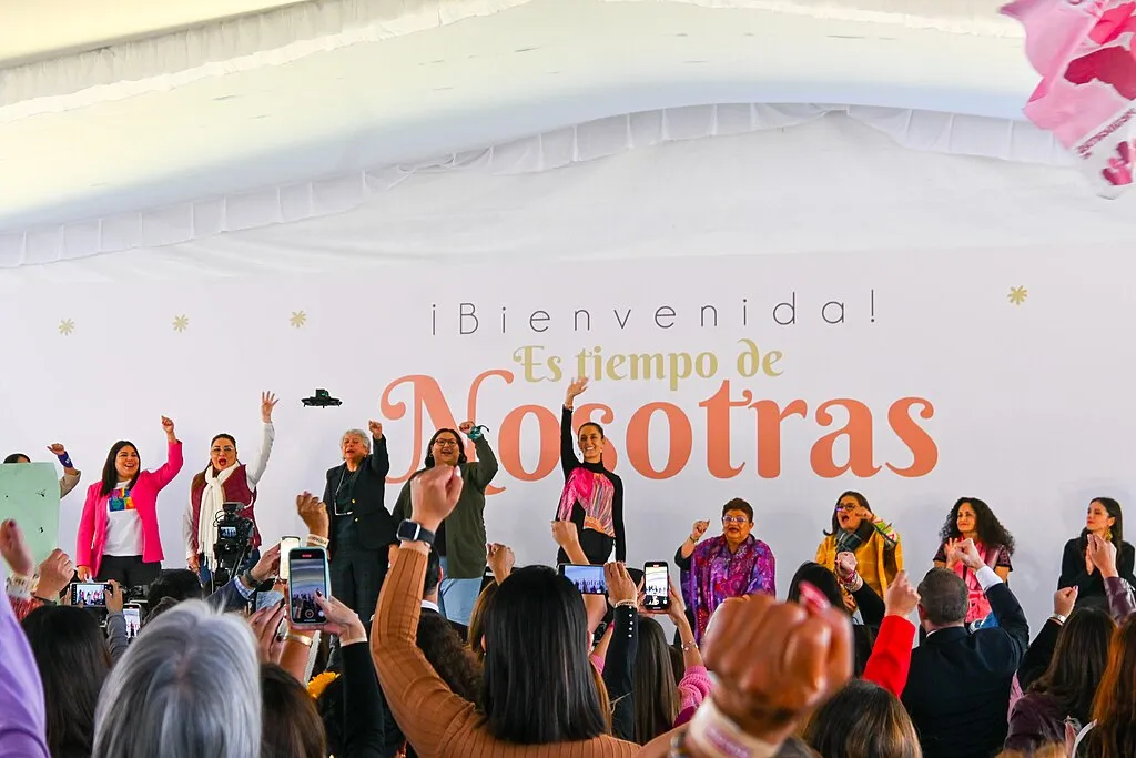 Claudia Sheinbaum at a Meeting with Women ‘It’s our time’ in Bicentennial Park in Mexico City