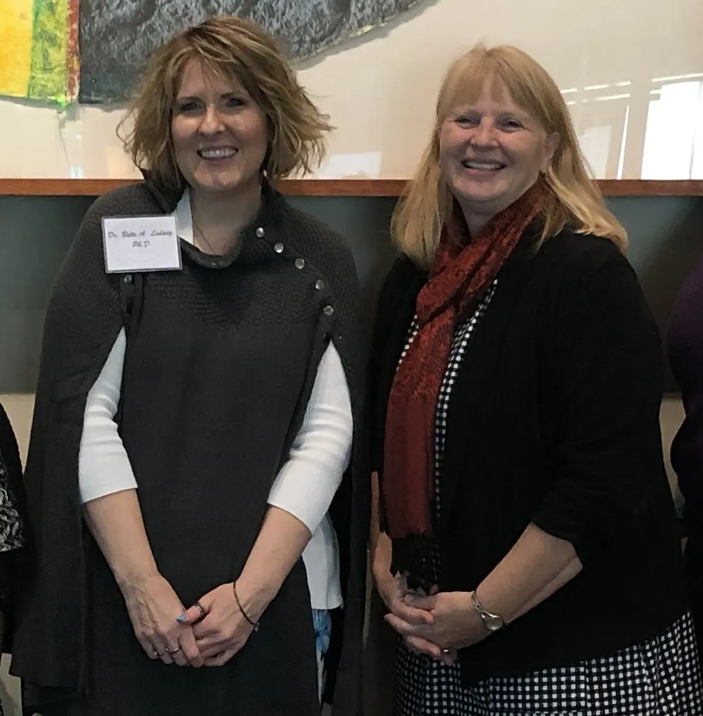 author with her dissertation advisor, Dr. Palmer