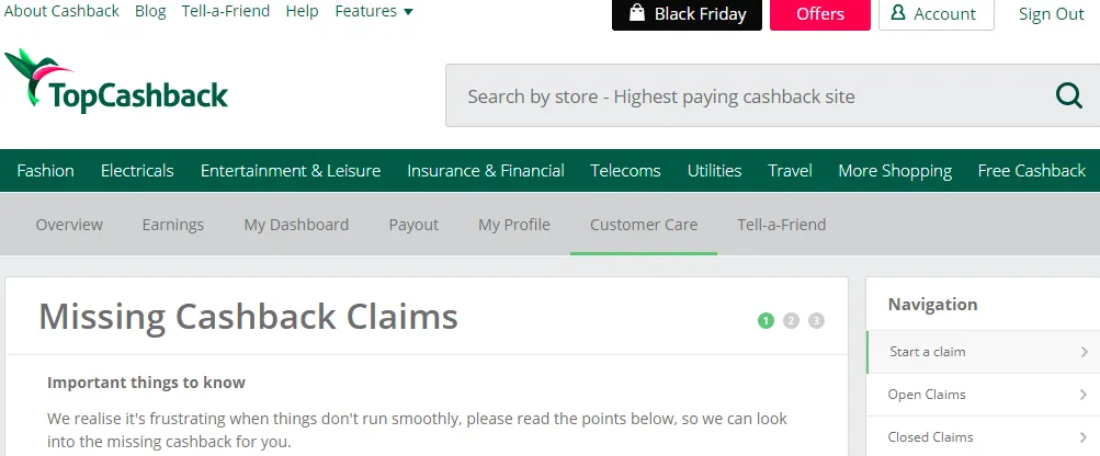 How to manage untracked cashback — TopCashBack (Missing CashBack Claim)