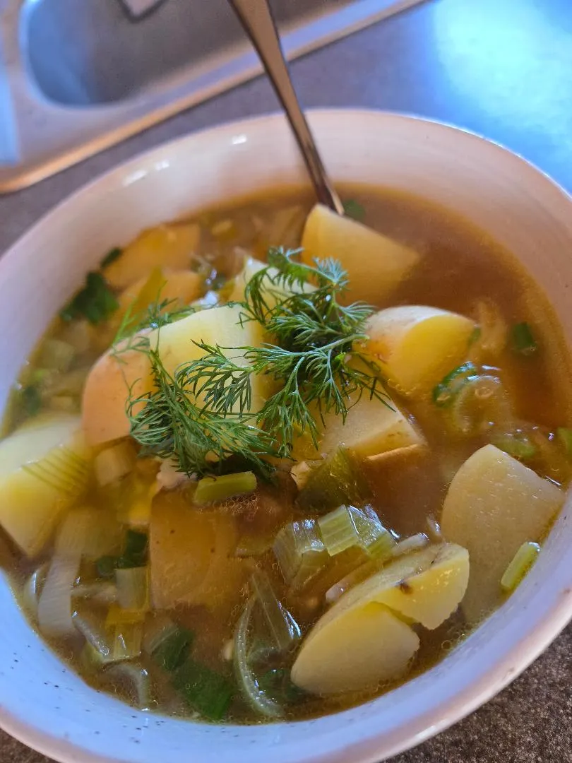 Quick and Easy Potato Leek Soup