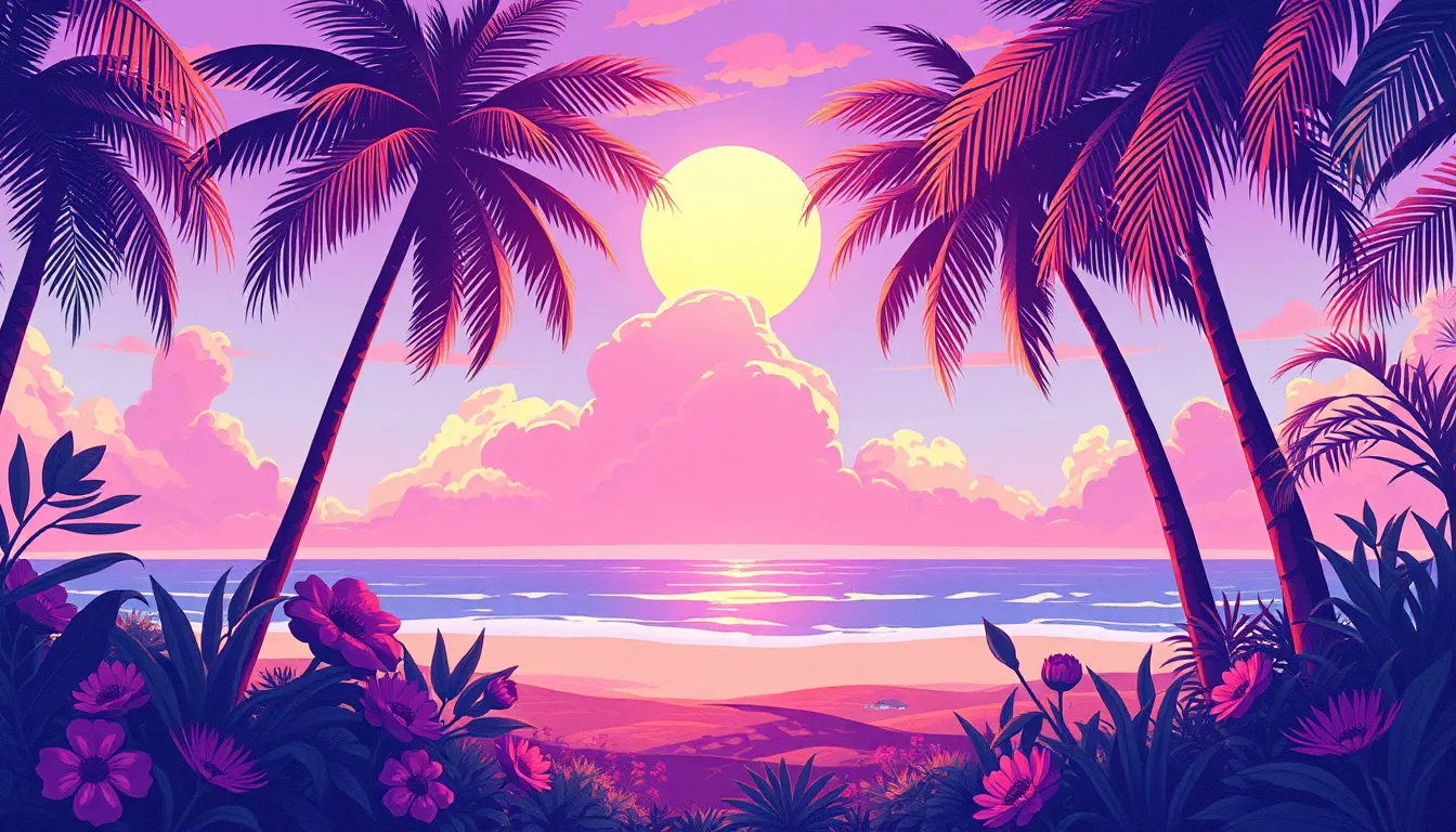 The Best AI Art Prompts for Dreamy Tropical Illustrations and Summer Visuals