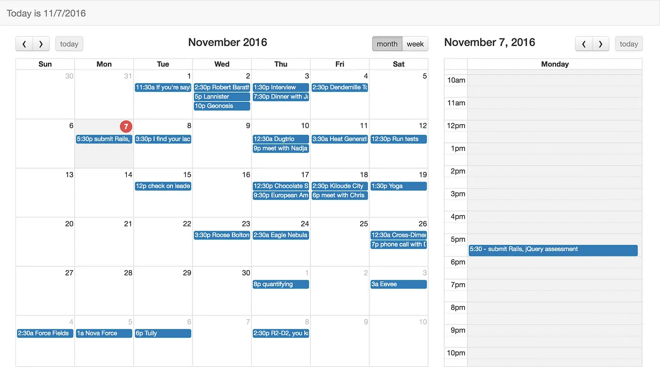 Creating a calendar app using Full Calendar, JavaScript, Bootstrap