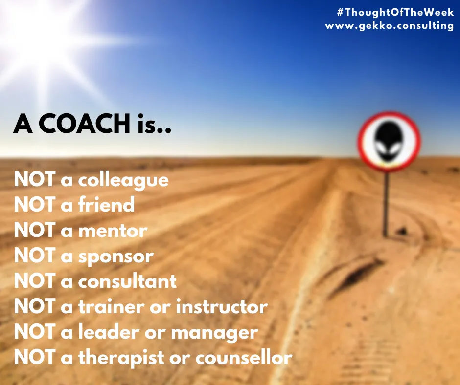 What is coaching and what is NOT?