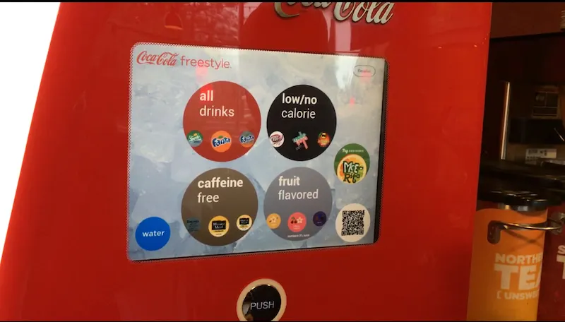 UX Review and Redesign of the CocaCola Freestyle Kiosk Interface