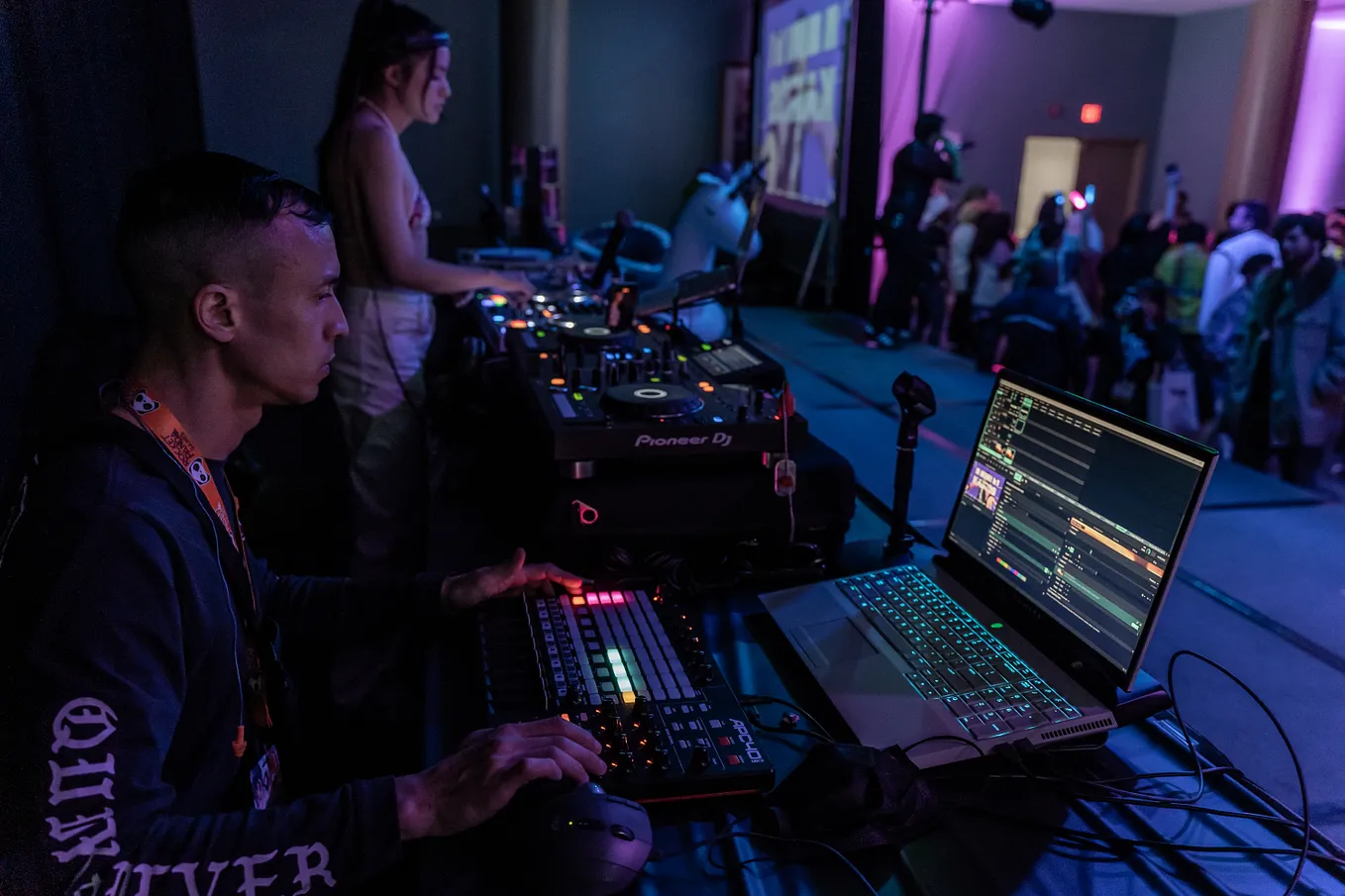 DJ/VJ Duties for Anime Beach Party for Anime Los Angeles Sponsored by Rocket Panda Games