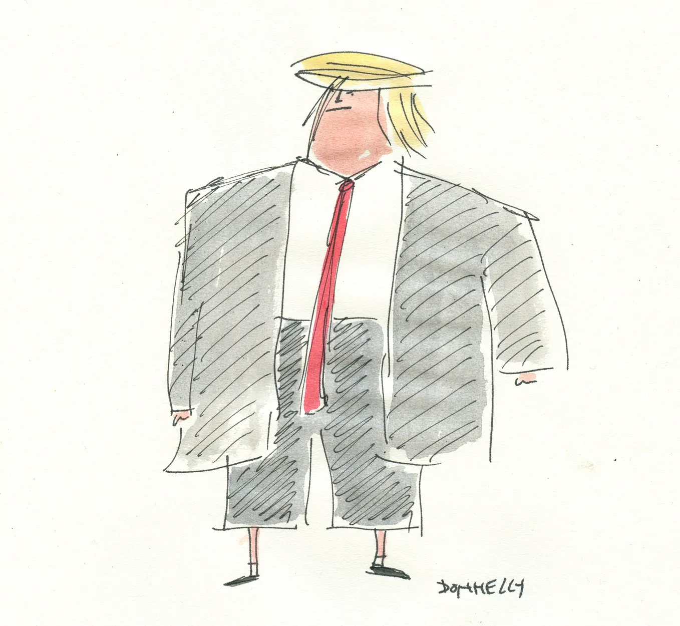 Drawing Trump In Shorts