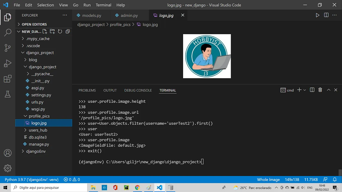 A Django Blog In VS Code — Upload Profile Picture