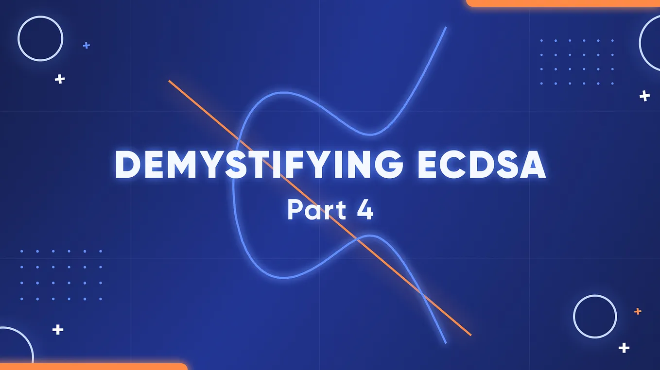 Elliptic curves and ECDSA: everything to know to sign a transaction in  Bitcoin from scratch | Level Up Coding
