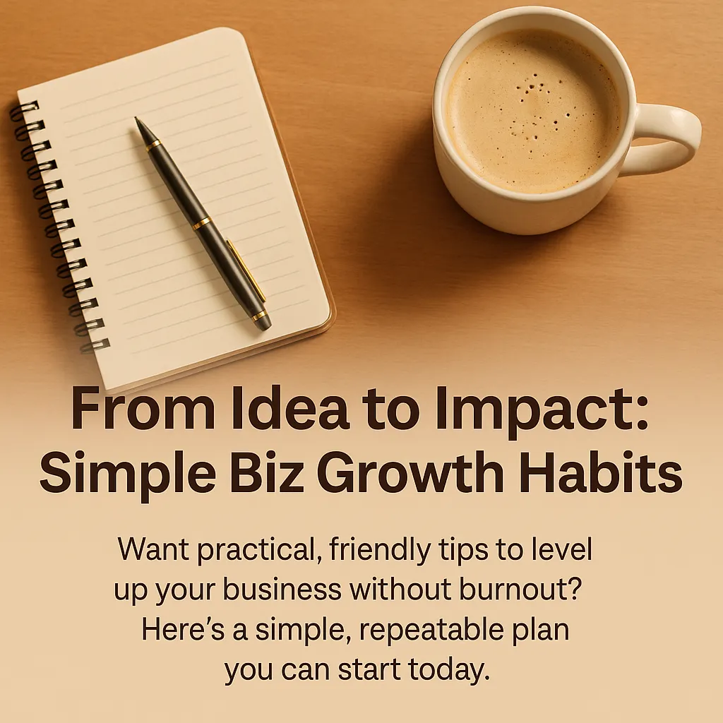 From Idea to Impact: Simple Biz Growth Habits