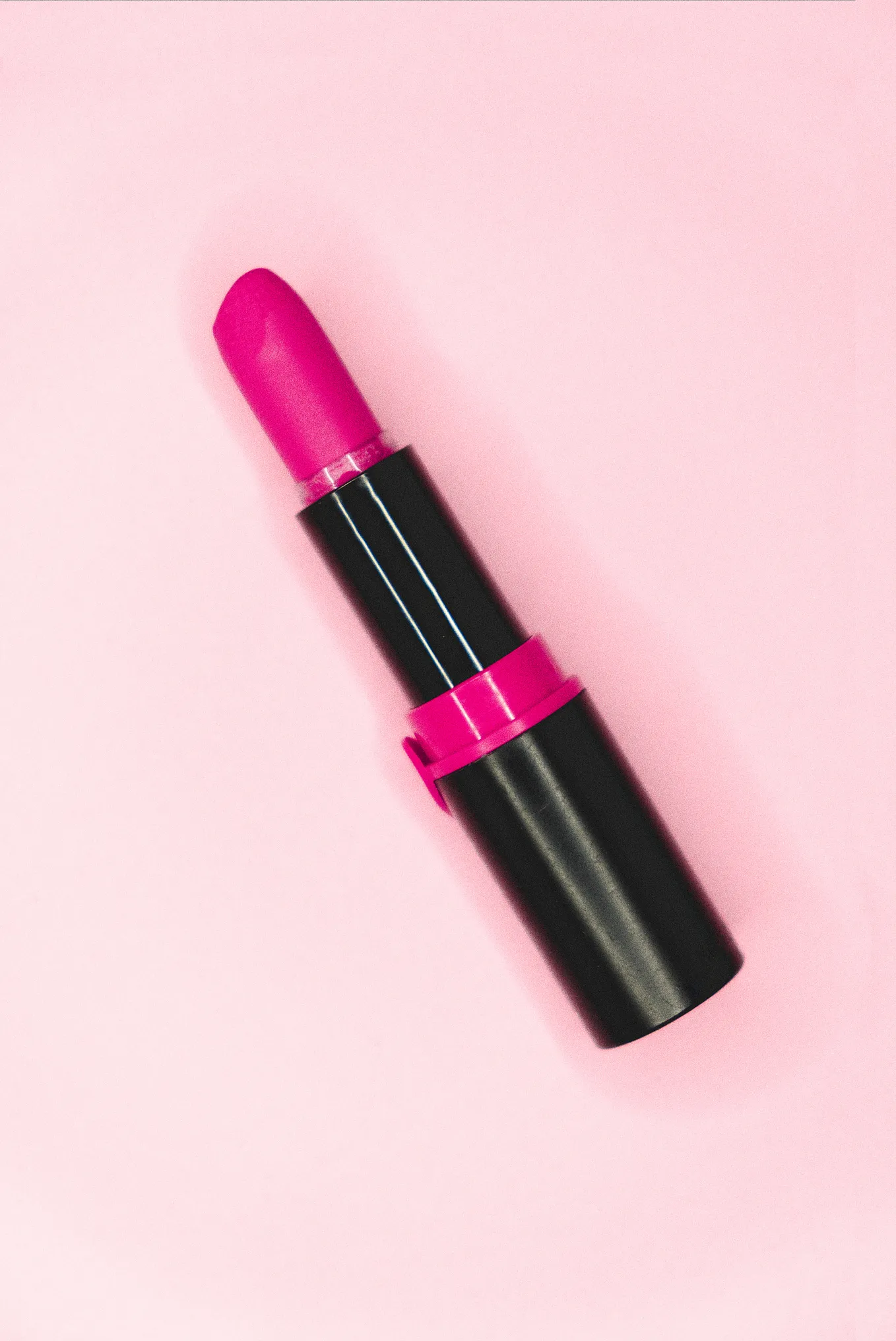 Pink lipstick tube