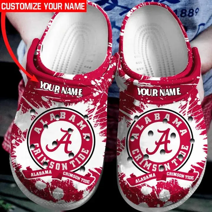 Alabama Football Crocs Crocband Shoes For Women Men