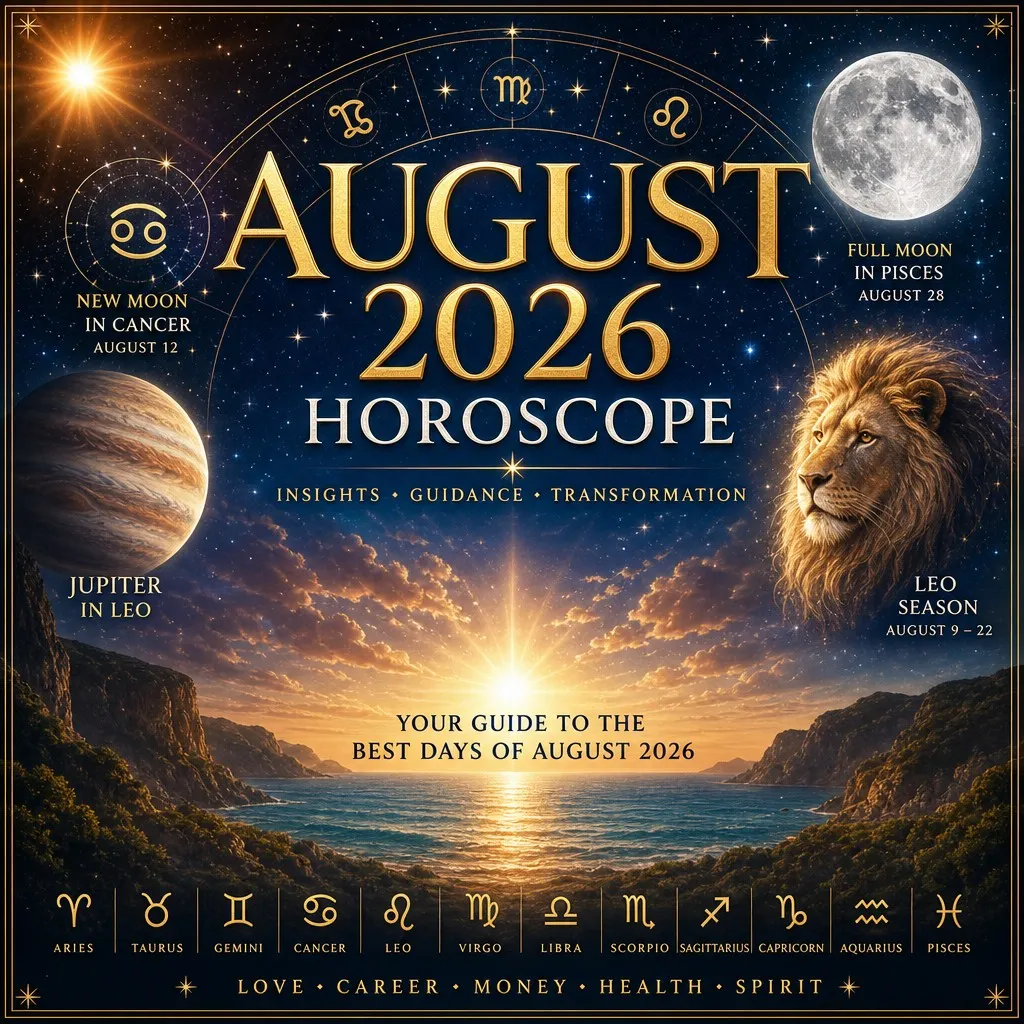 August 2026 Horoscope — August Horoscope Predictions