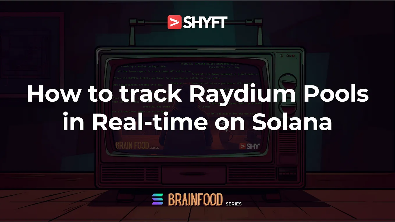 How to Track new pools on Raydium in real-time