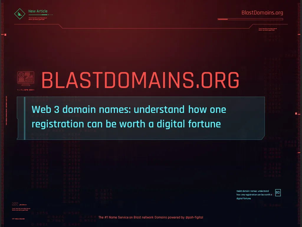 Understand how Web3 domain names will be fundamental for Web3 market to  scale to billions of users | by BlastDomains | Medium