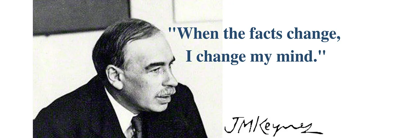 John Maynard Keynes and the Importance of Changing Your Mind