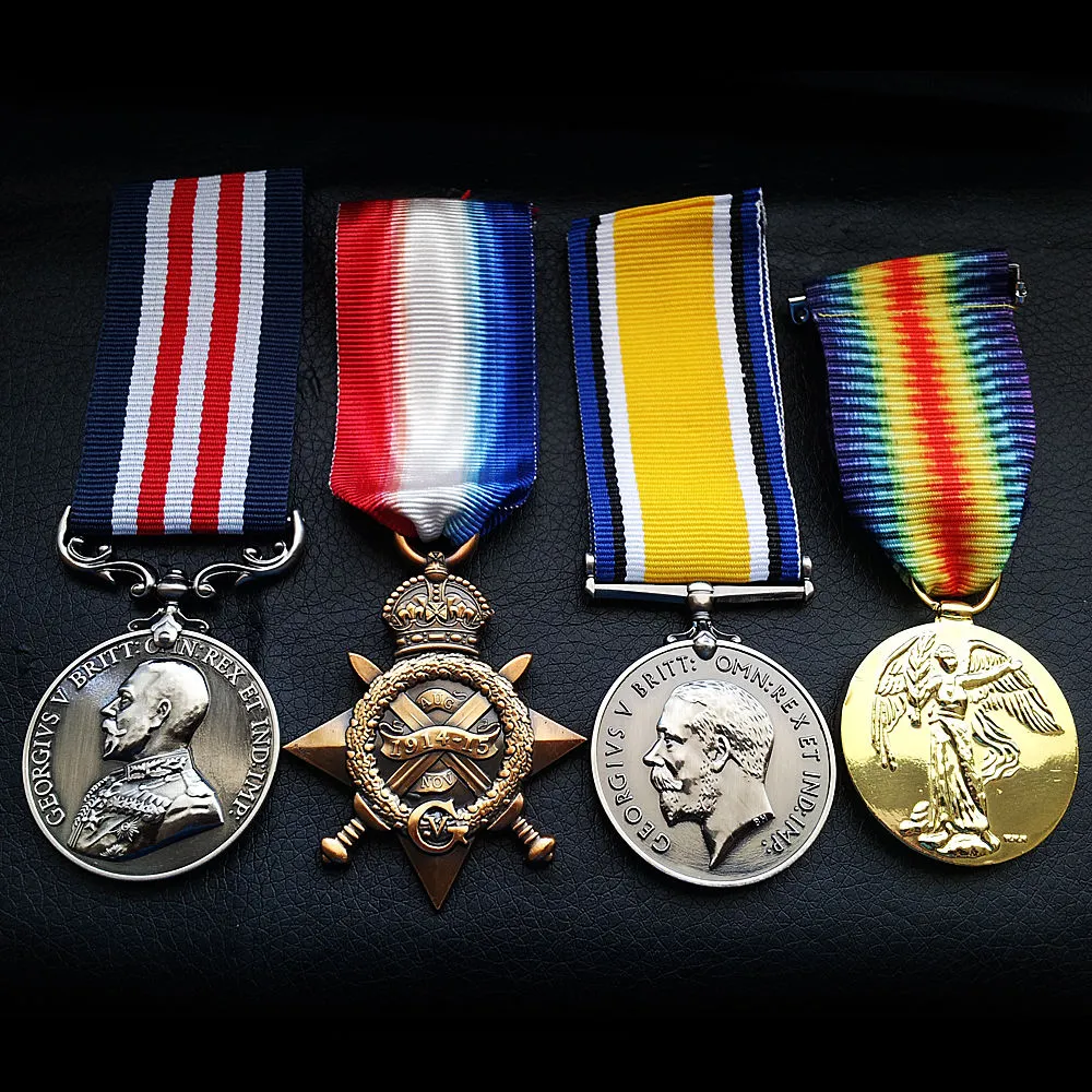WWI British 1914-15 Star - Trade In Military - Foto miniatura 12