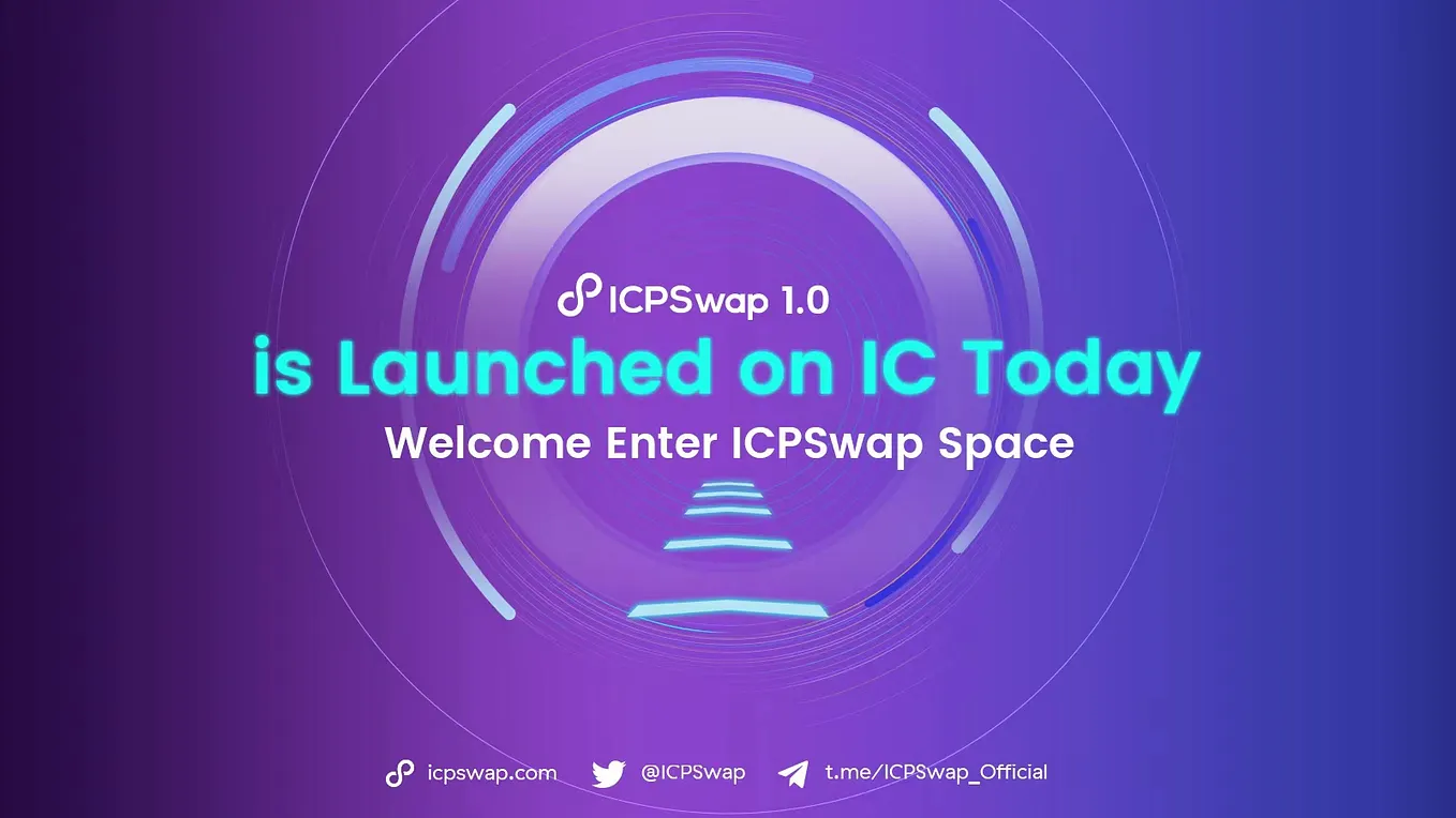 ICPSwap 1.0 is Launched on Internet Computer Today & User Guide