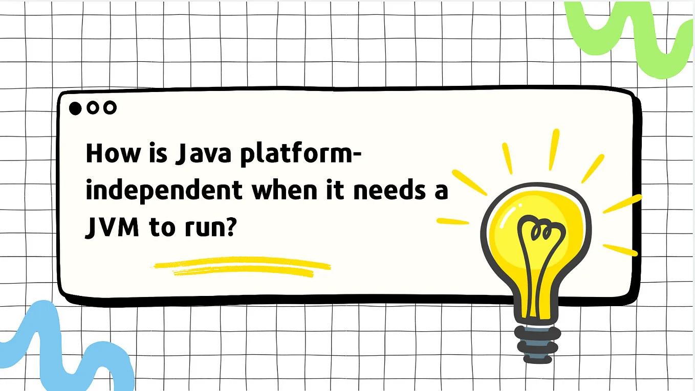 How is Java platform-independent when it needs a JVM to run?