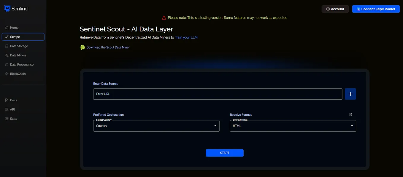 Test the Sentinel AI Data Layer Proof of Concept — Scout.Sentinel.co