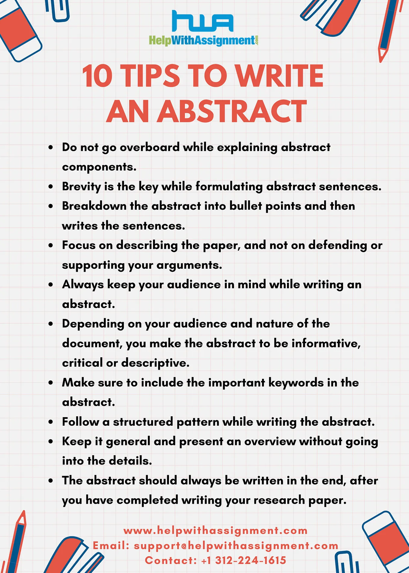 Tips to write an abstract