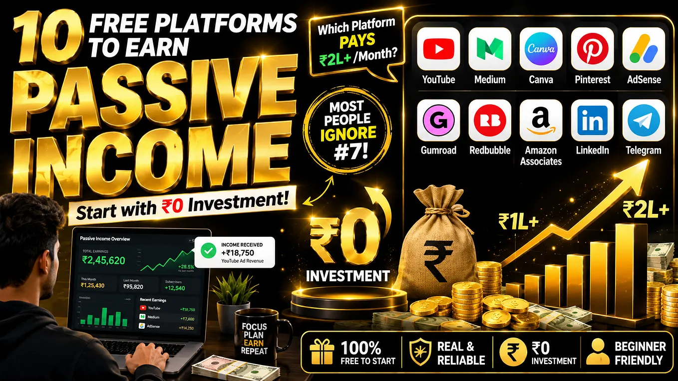 These 10 Free Platforms Could Help You Build Passive Income Online — But Which One Pays the Most?