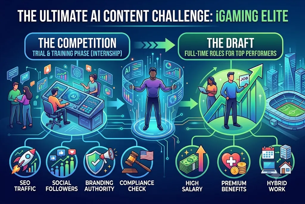 Hiring! AI Content Creator: The Ultimate AI Content Challenge: Elite iGaming & Betting Specialists…