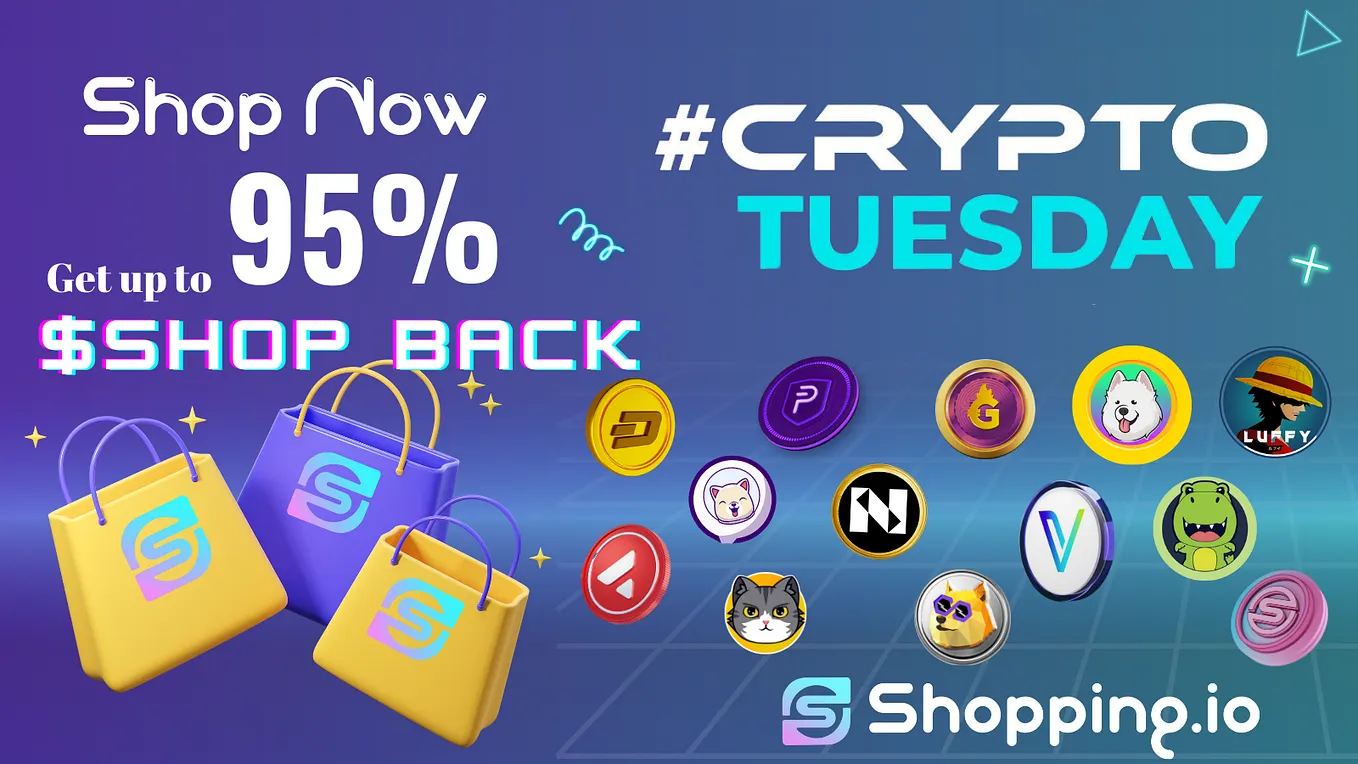 Shop, Save & Earn: It’s CryptoTuesday at Shopping.io!