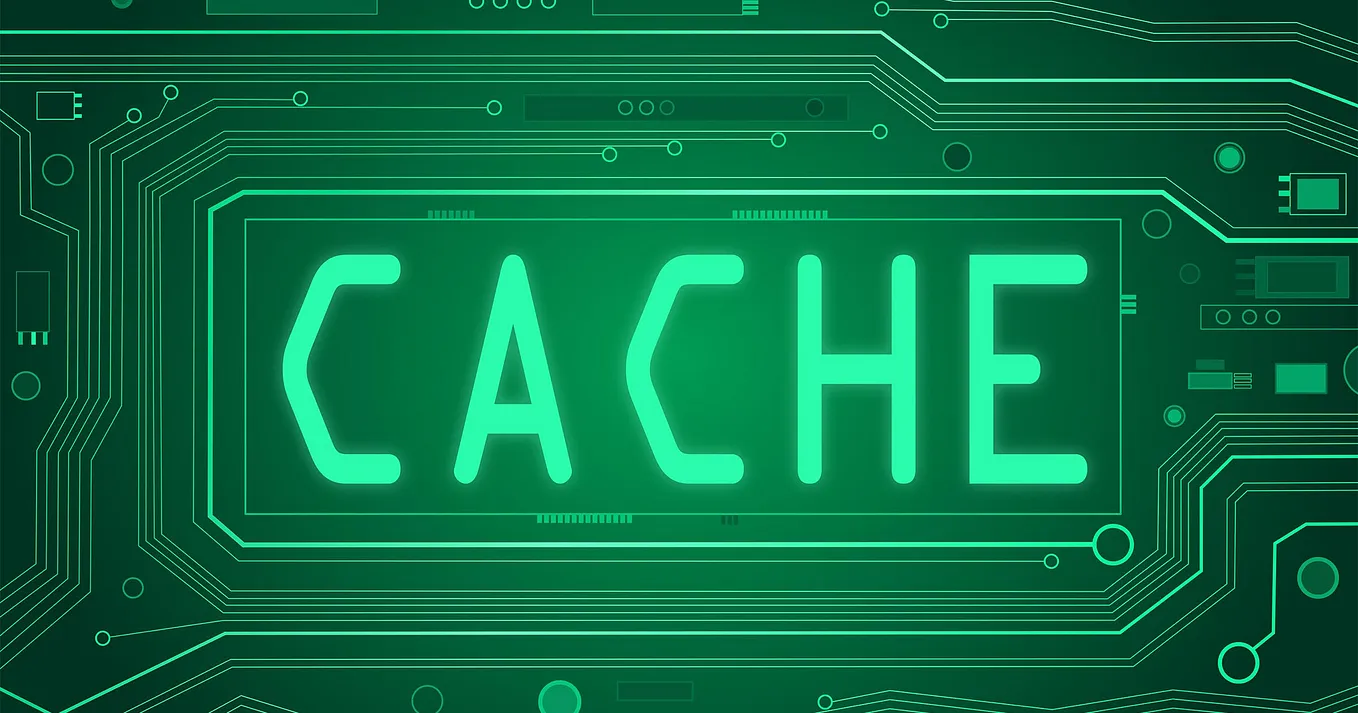 A PCB with the word CACHE inscribed