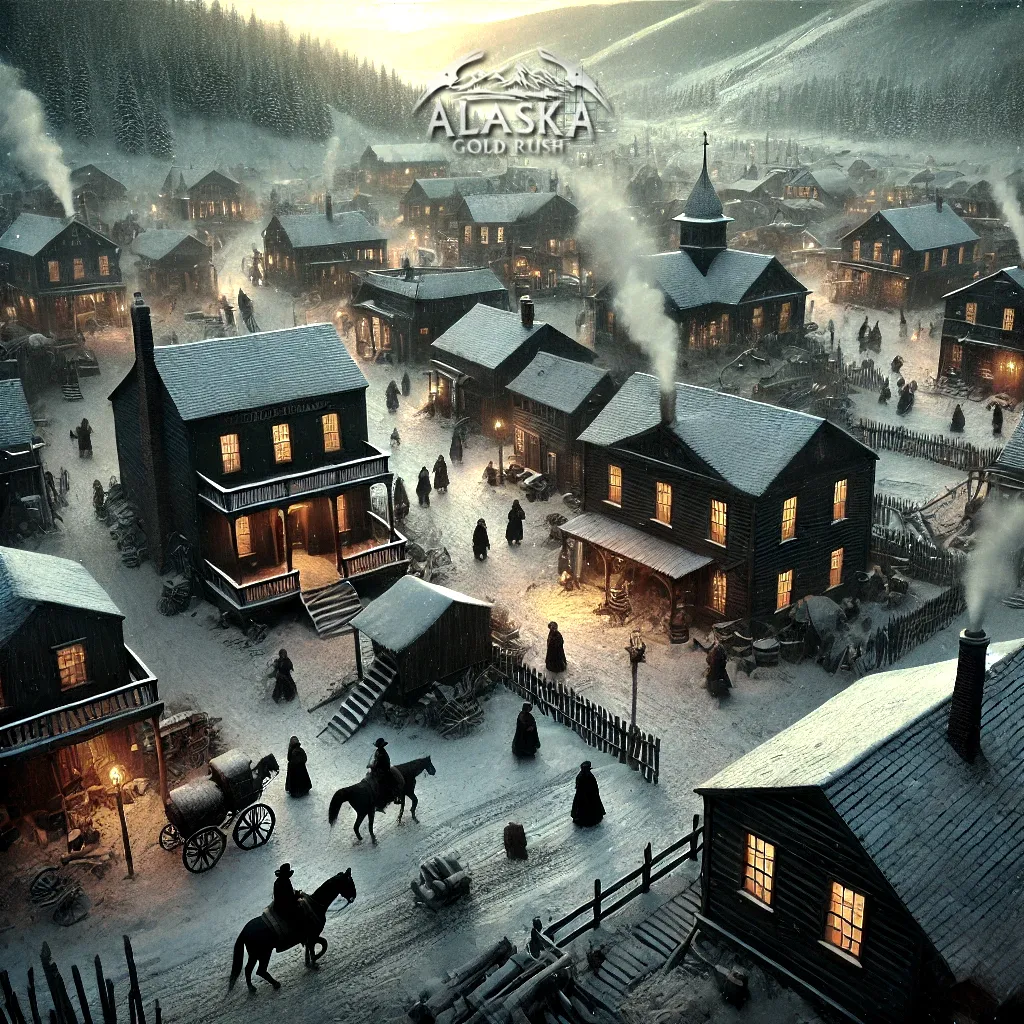 We know that in the game Alaska Gold Rush, there will be a town for gold seekers.