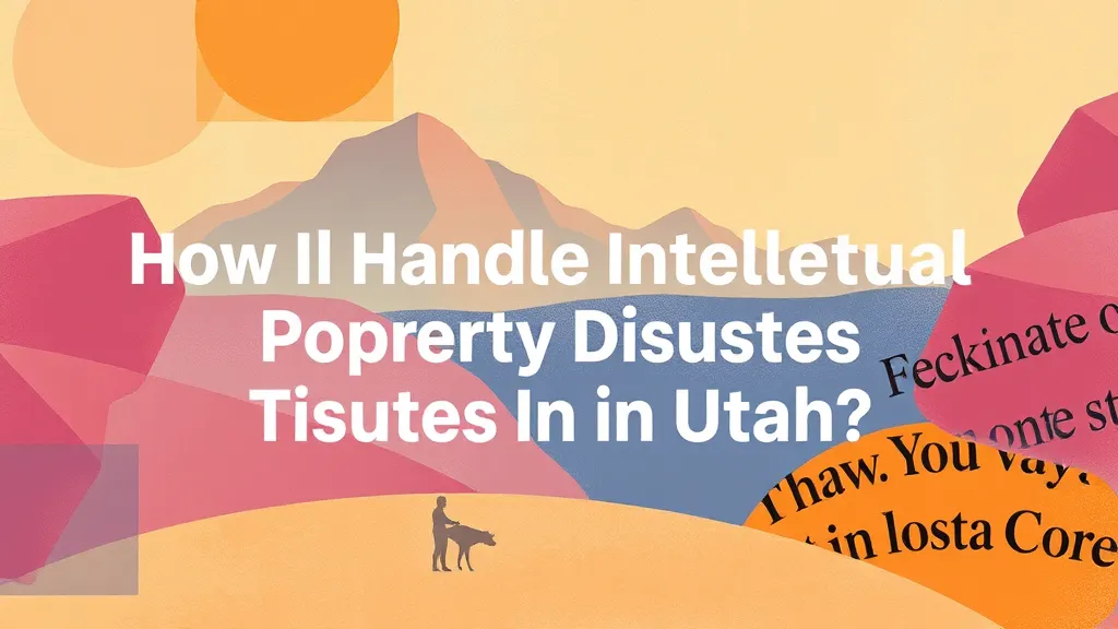 How Do I Handle Intellectual Property Disputes In Utah?